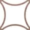 Ekena Millwork 23 38W x 23 38H x 14T Small Lilley Decorative Fretwork Wood Ceiling Panels, Walnut CELW23X23X0250LEYWA - alternate 6